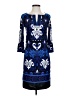 Laundry by Design Paisley Blue Cocktail Dress Size 0 - photo 1