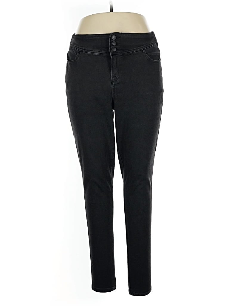 Pre-owned Lane Bryant Jeggings In Gray