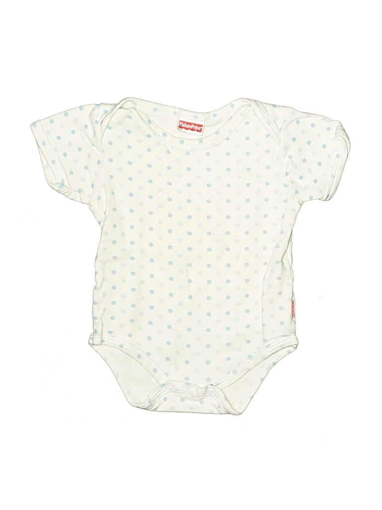Pre-owned Fisher Price Babies' Short Sleeve Onesie In White