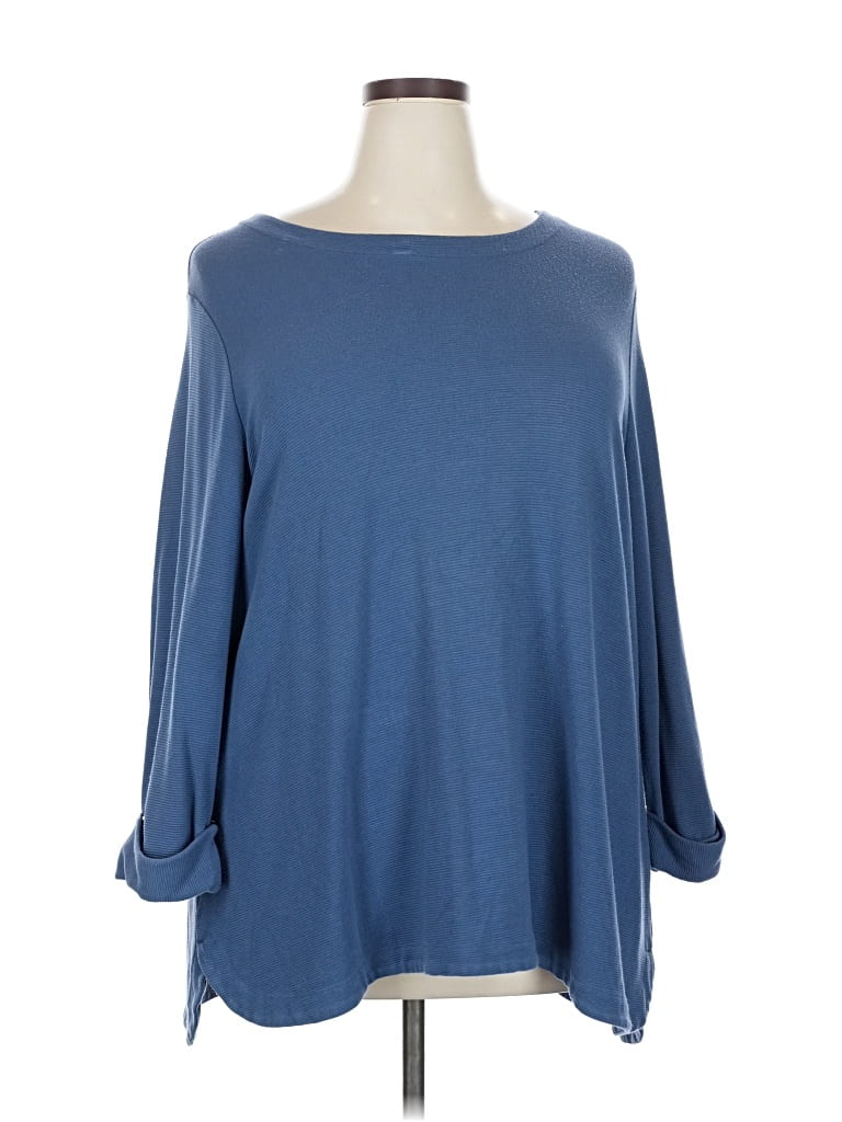 Pre-owned Jjill Pullover Sweater In Blue