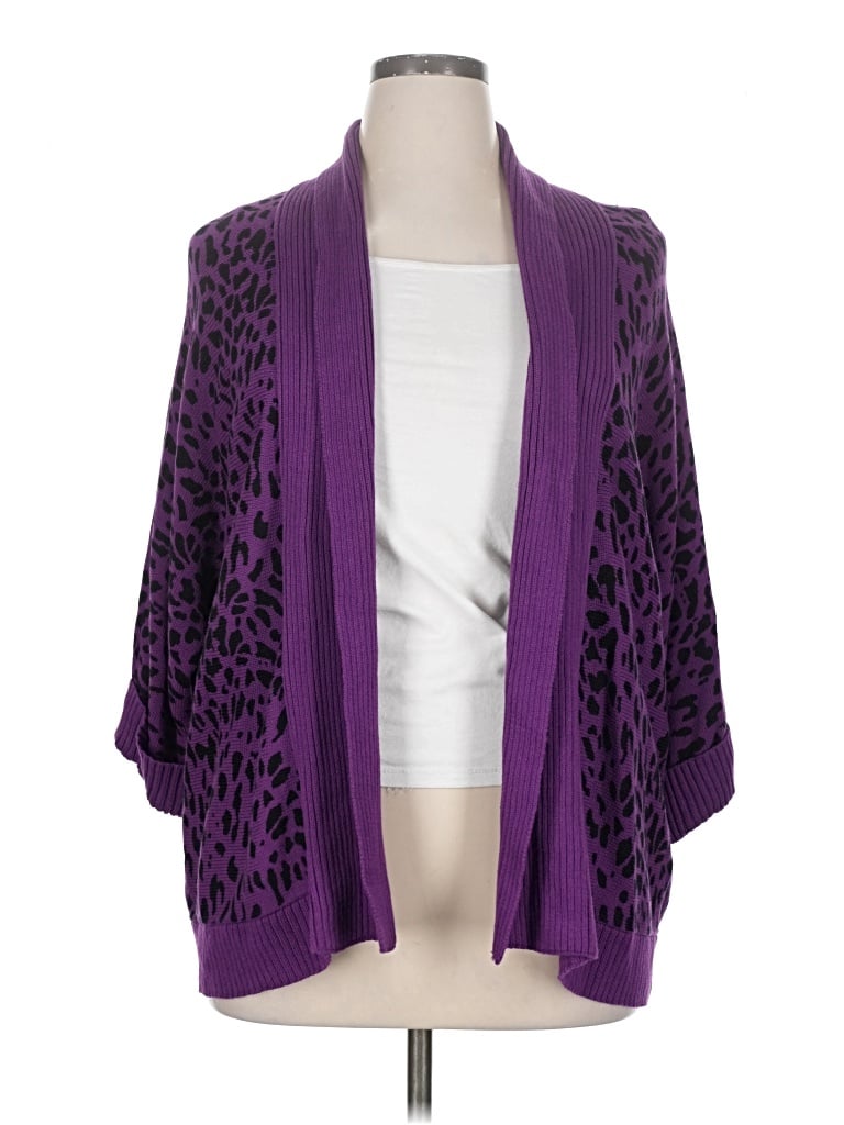 Chico's Cardigan Sweater In Purple