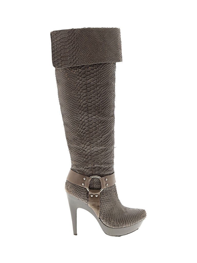 Pre-owned Jessica Simpson Boots In Gray