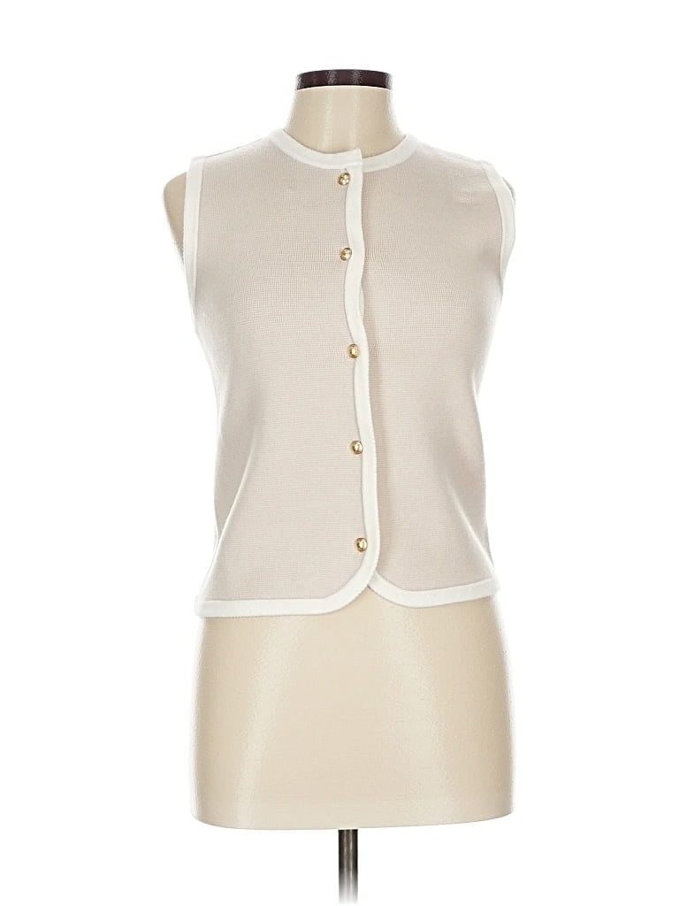 Pre-owned Sincerely Jules Sweater Vest In White
