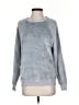 Dylan 100% Polyester Metallic Gray Sweatshirt Size XS - photo 1