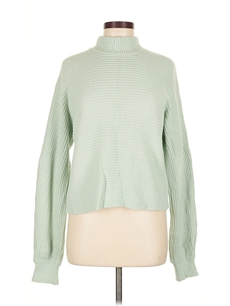 Pre-owned Rachel Zoe Tjx Turtleneck Sweater In Green