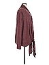 Loveappella Solid Burgundy Kimono Size XL - photo 4