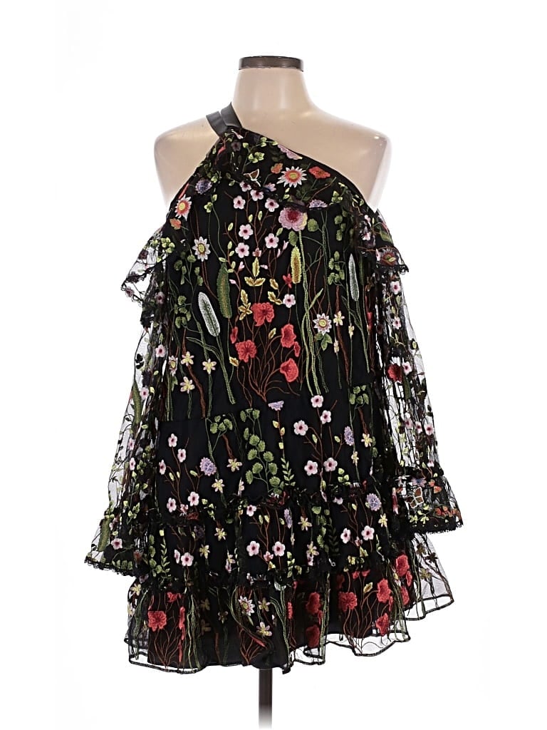 Pre-owned Alexis Cocktail Dress In Black