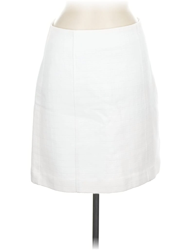 Pre-owned Ann Taylor Loft Formal Skirt In White