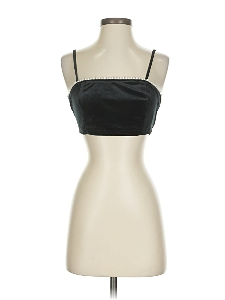 Pre-owned Urban Outfitters Sleeveless Top Black Strapless Neckline Tops