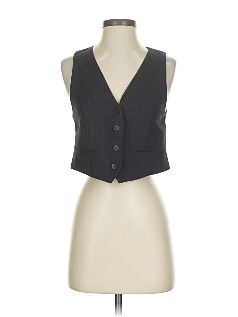 Pre-owned Zara Tuxedo Vest In Black