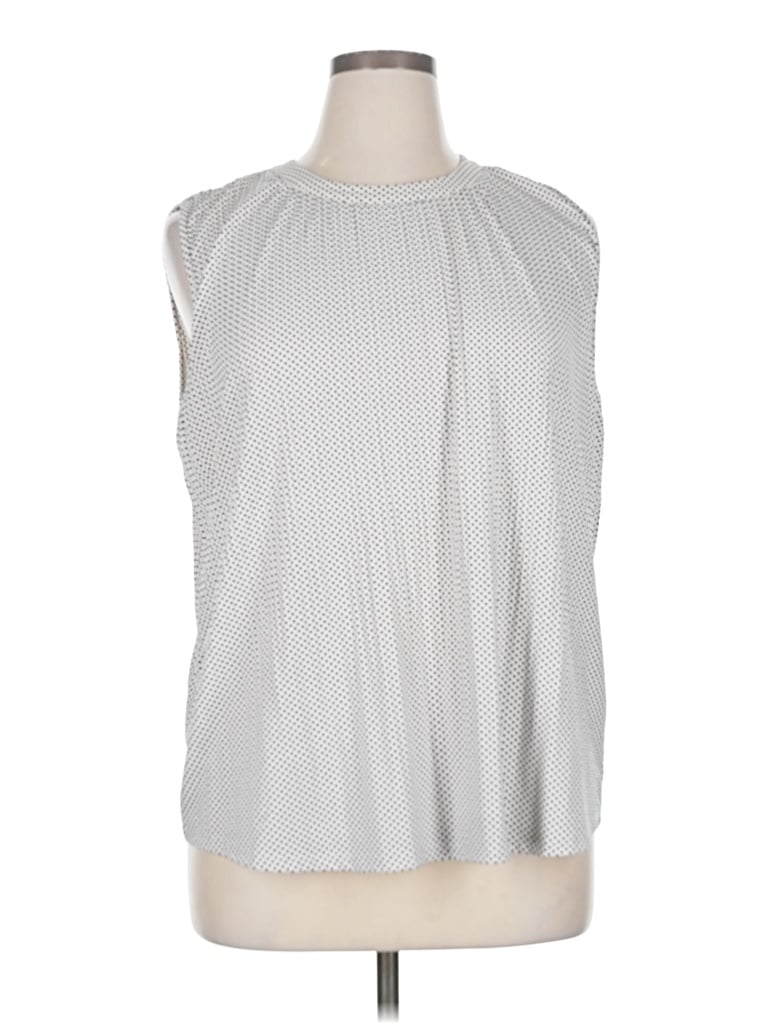 Pre-owned Adrianna Papell Sleeveless Blouse In Silver