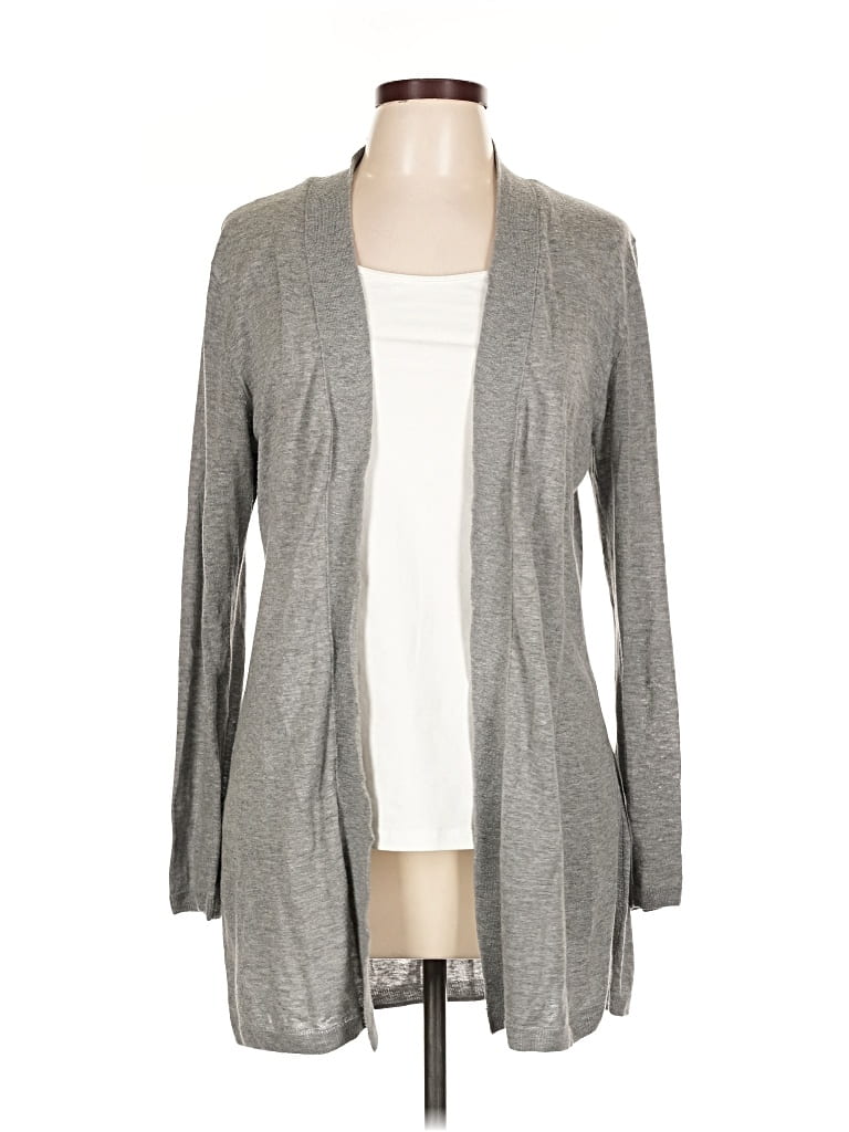 Pre-owned Nic + Zoe Cardigan Sweater In Gray