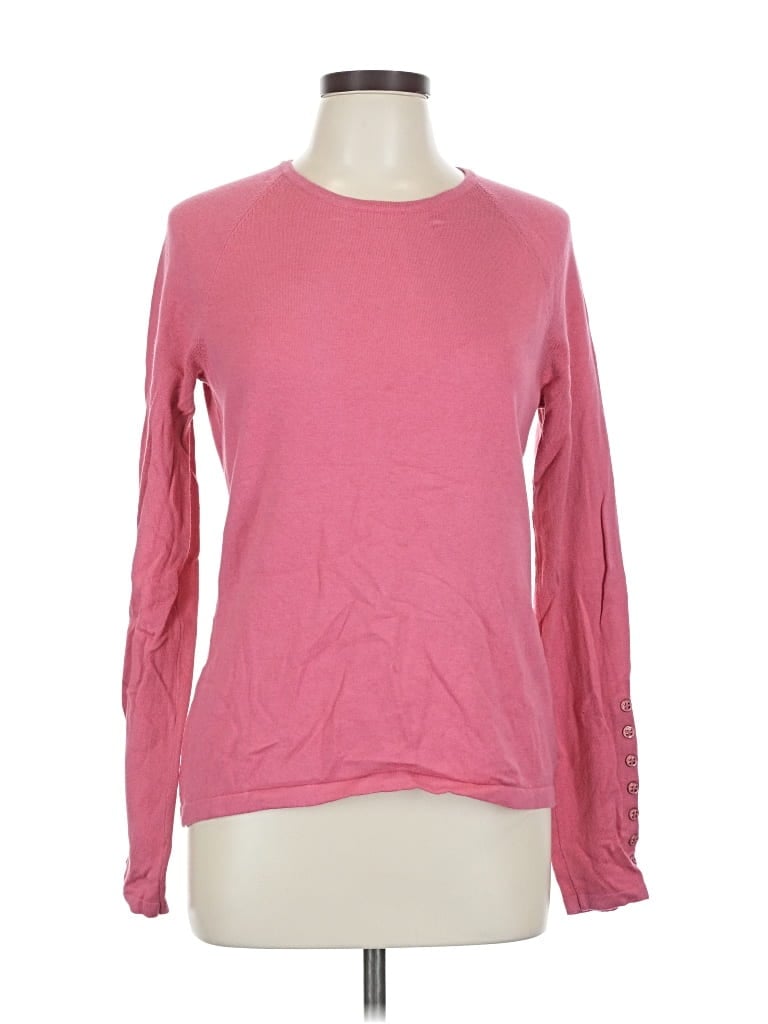J. MCLAUGHLIN Pre-owned Long Sleeve Top Pink Crew Neck Tops
