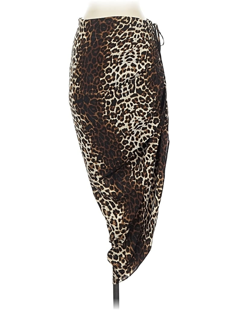 Pre-owned Veronica Beard Silk Skirt In Brown