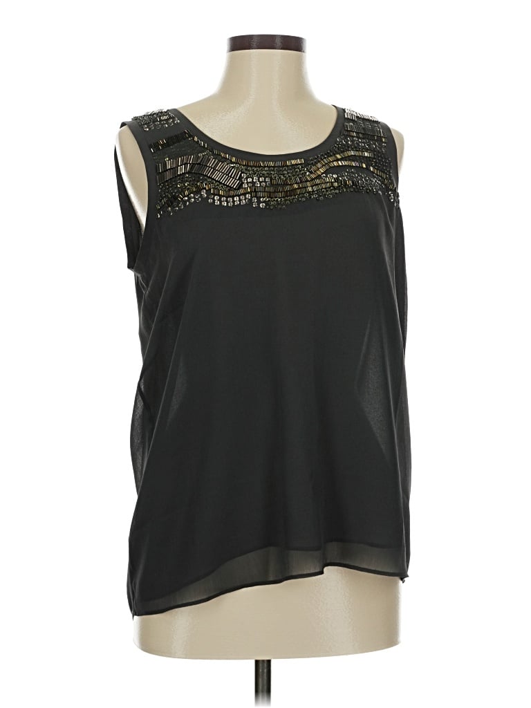 COLDWATER CREEK Pre-owned Sleeveless Blouse In Black