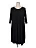 PIPHANY Solid Black Casual Dress Size XL - photo 1