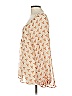 Blu Pepper 100% Polyester Tan Orange Long Sleeve Blouse Size L - photo 5