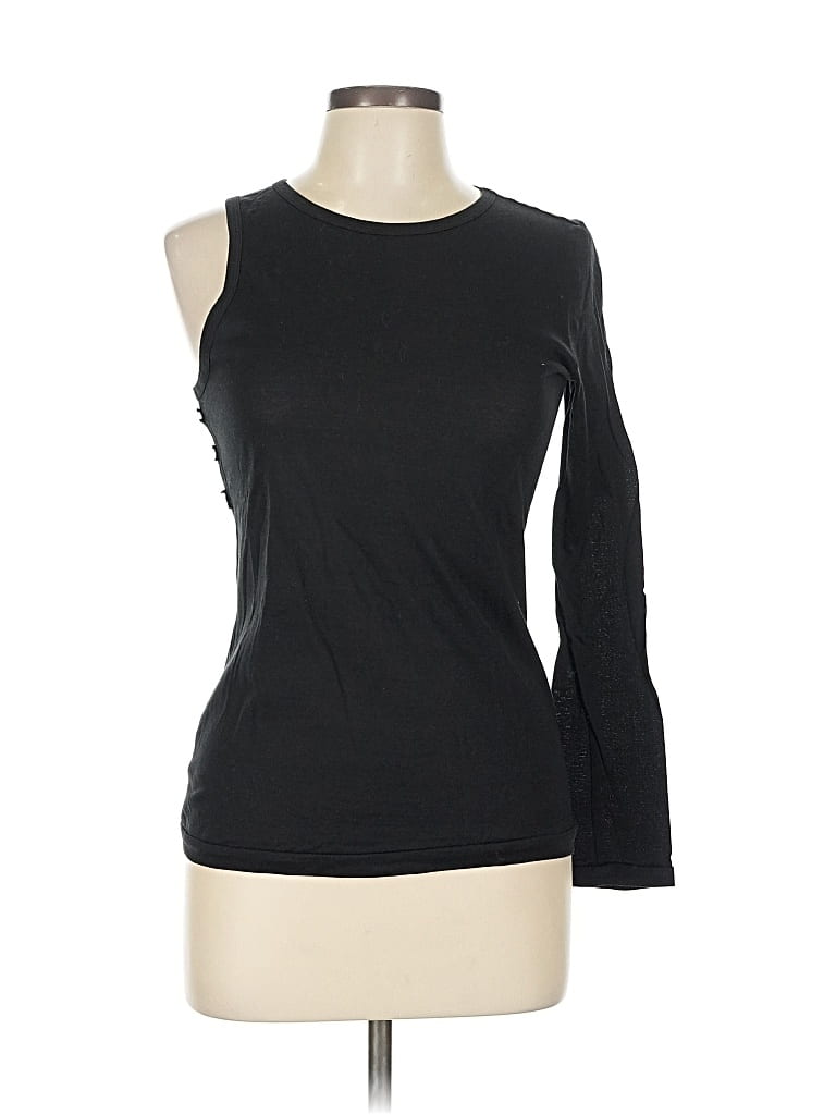 Pre-owned Y-3 Long Sleeve Top Black One Shoulder Neckline Tops