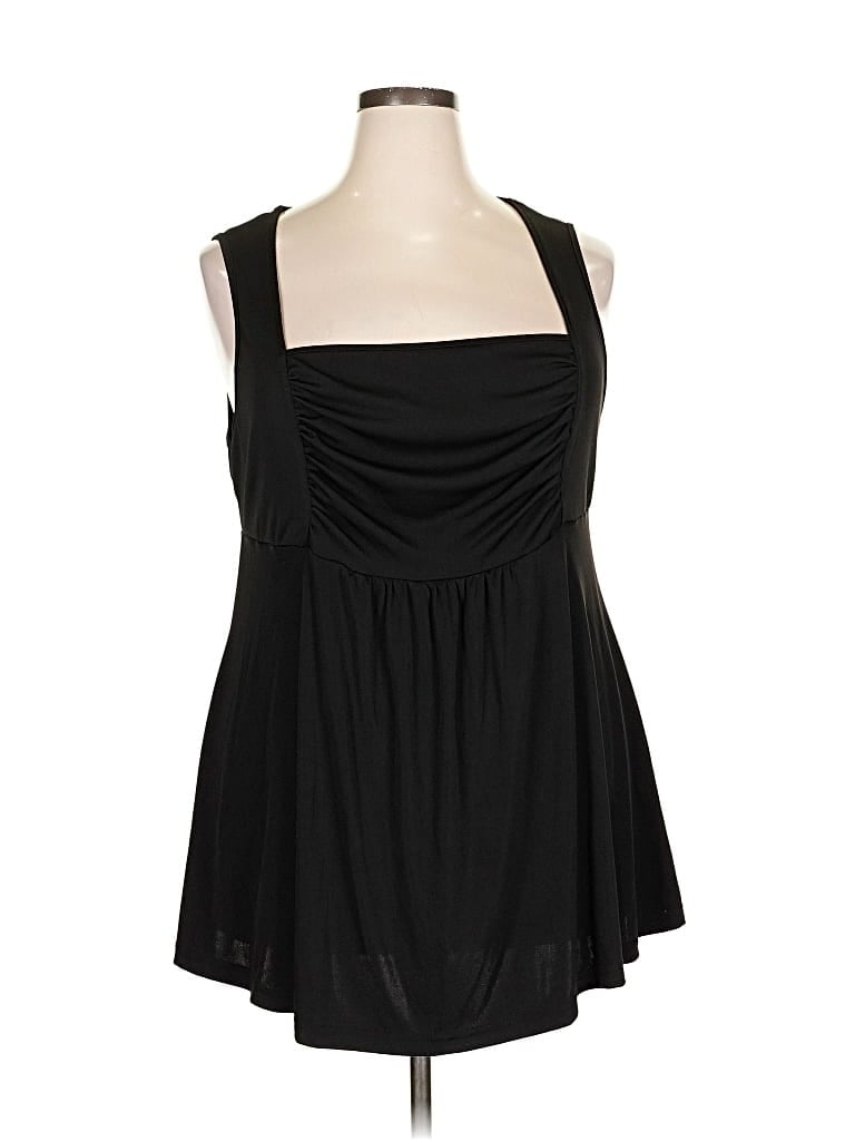 Pre-owned Shein Curve Sleeveless Blouse In Black