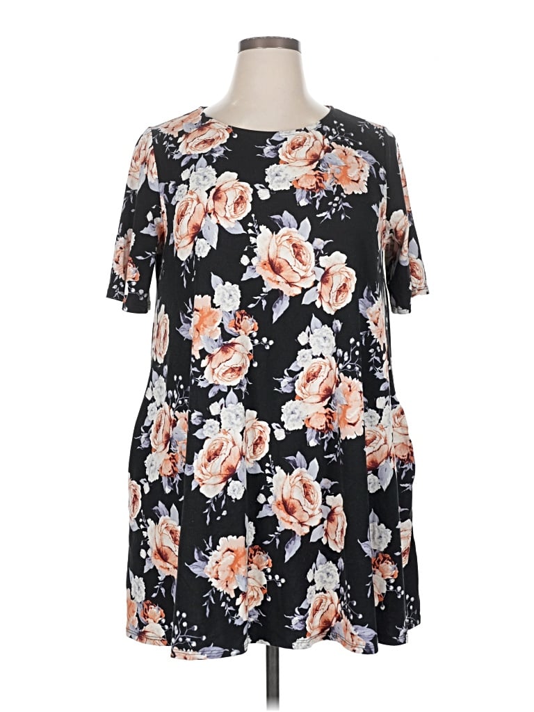 Pre-owned Agnes & Dora Casual Dress In Black