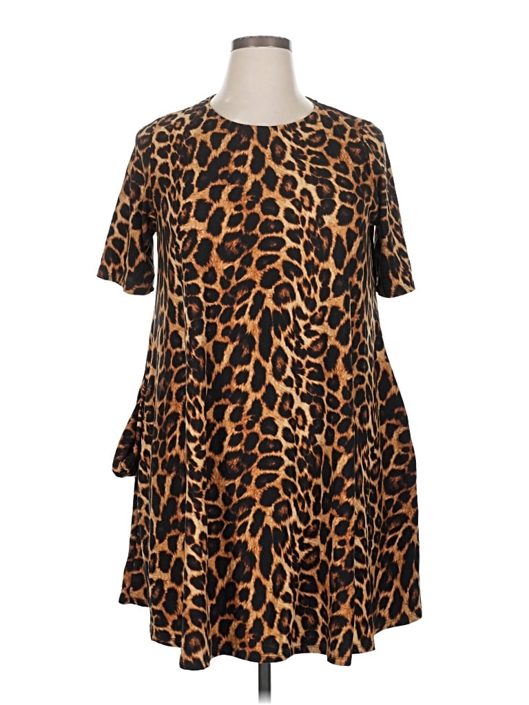 Pre-owned Agnes & Dora Casual Dress In Orange