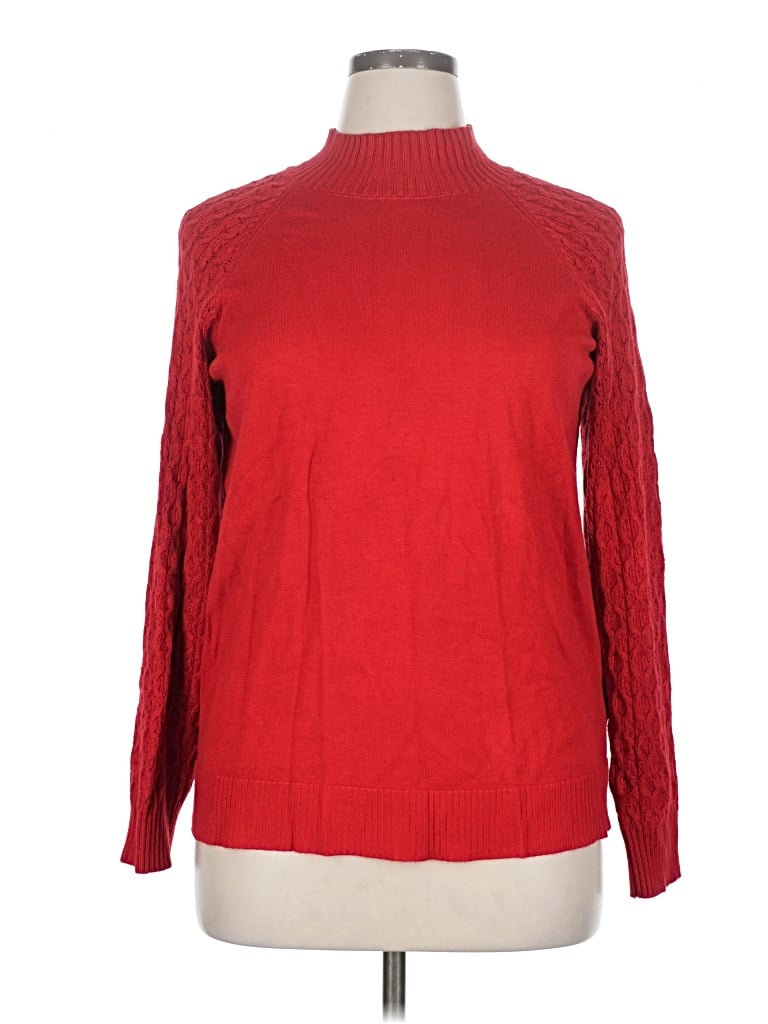Pre-owned Tribal Turtleneck Sweater In Red