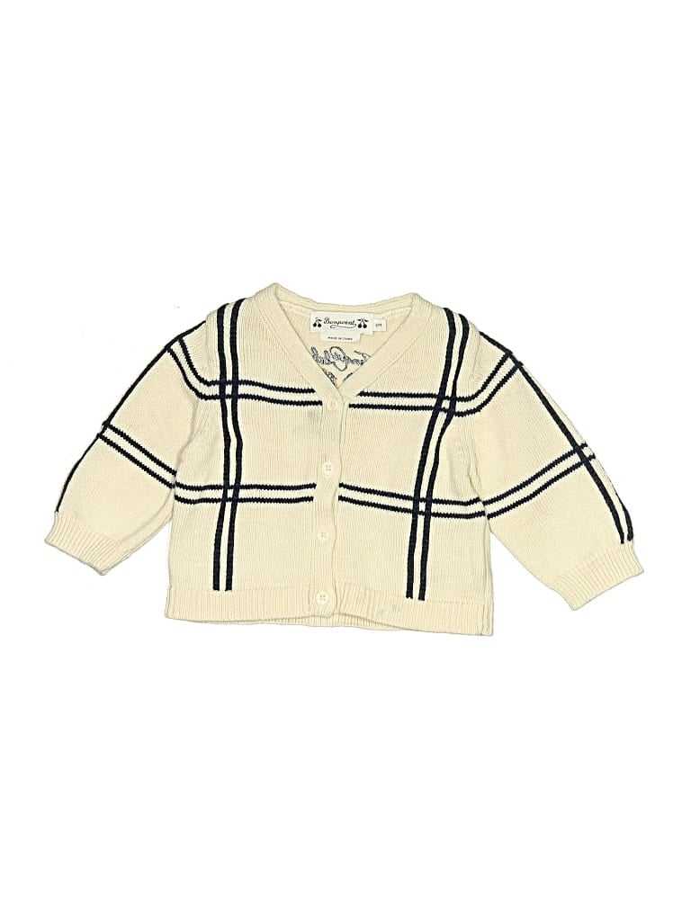 Pre-owned Bonpoint Babies' Cardigan Sweater In Yellow