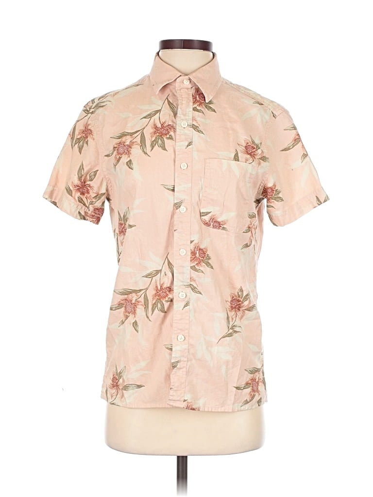 Pre-owned American Eagle Outfitters Short Sleeve Blouse In Pink