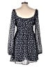 Lush 100% Polyester Blue Romper Size L - photo 2