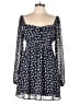 Lush 100% Polyester Blue Romper Size L - photo 1