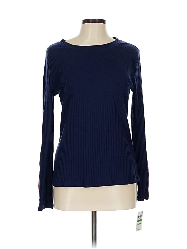 Maison Jules Long Sleeve T-shirt In Blue