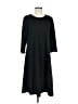 Susan Graver Solid Black Casual Dress Size M - photo 1