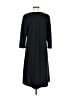 Susan Graver Solid Black Casual Dress Size M - photo 2
