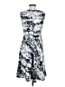 DressBarn Graphic Silver Cocktail Dress Size 4 - photo 2