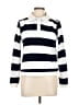 Dudley Stephens 100% Polyester Stripes White Long Sleeve Top Size L - photo 1