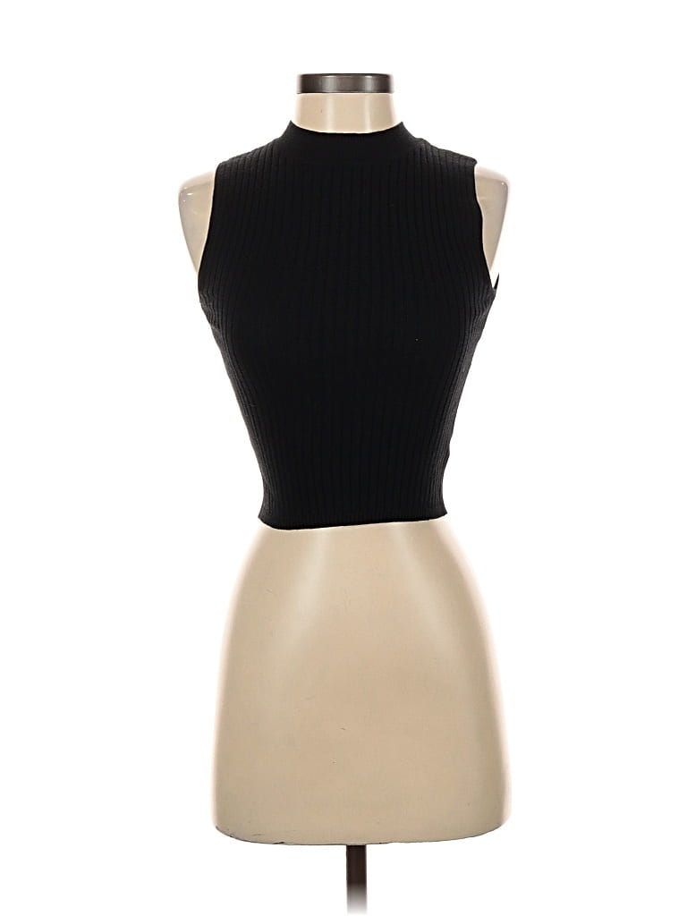 Pre-owned Lulus Sleeveless Top Black Halter Neckline Tops