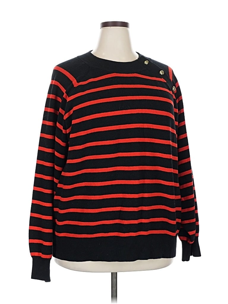 Pre-owned Who What Wear Pullover Sweater In Red