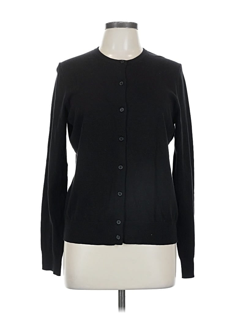 Pre-owned Ann Taylor Factory Cardigan Sweater In Black