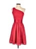 Vera Wang 100% Polyester Solid Red Cocktail Dress Size 0 - photo 1