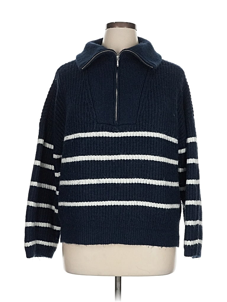 Pre-owned Abercrombie & Fitch Pullover Sweater In Blue