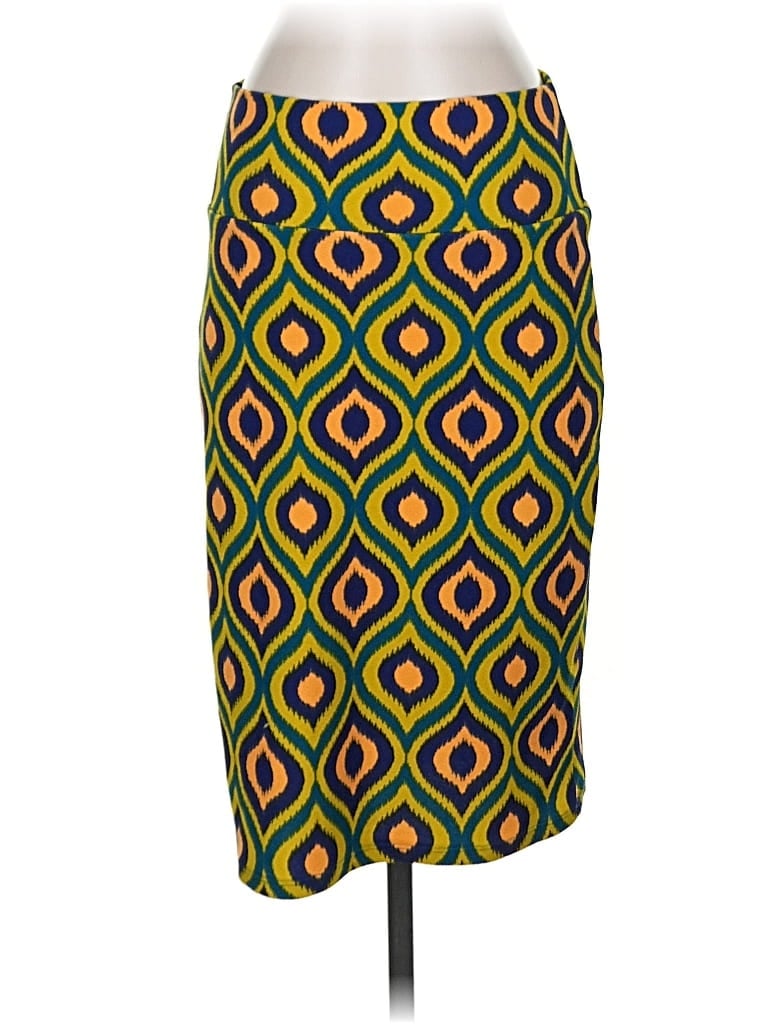 Pre-owned Lularoe Casual Skirt In Green