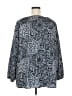MICHAEL Michael Kors 100% Polyester Gray Black 3/4 Sleeve Blouse Size 2X - photo 2
