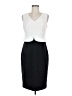 Nine West Color Block White Cocktail Dress Size 6 - photo 1