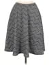 Bobeau Chevron-herringbone Gray Casual Skirt Size M - photo 1