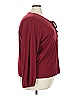 Torrid Burgundy Long Sleeve Blouse Size 3X Plus (3) - photo 4