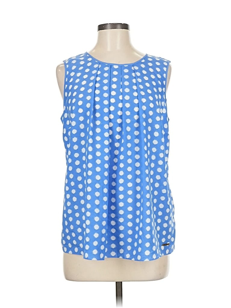 Pre-owned Michael Michael Kors Sleeveless Blouse In Blue