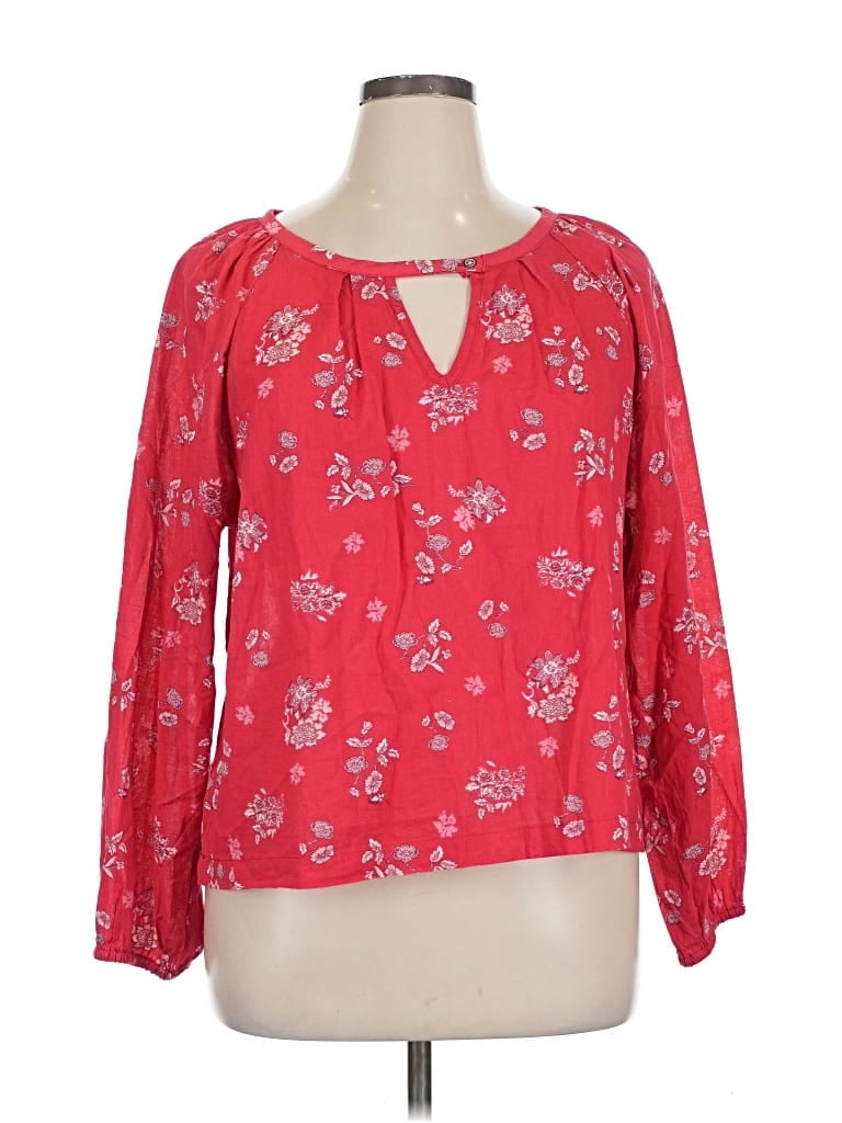 UNIVERSAL THREAD Pre-owned Long Sleeve Blouse In Red