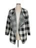 chic soul (chicsoul.com) Checkered-gingham Gray Cardigan Size 1X - photo 1
