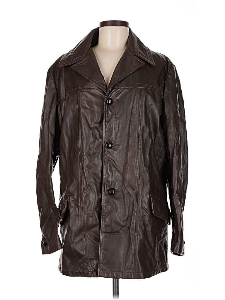 Pre-owned Assorted Brands Coat In Brown