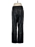 Ann Taylor 100% Polyester Black Faux Leather Pants Size 6 - photo 2